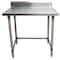 Bk Resources Stainless Steel Work Table W/Open Base, Plastic Feet 5 Riser 30"Wx24"D SVTR5OB-3024 - alternate 2